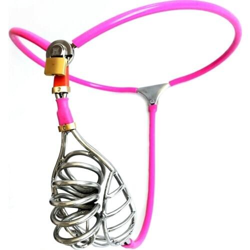 Invisible Male Chastity Belt Simple Men Chastity Device Breathable Chastity Cage with Scrotum Nest Full Adjustable Belt for Man