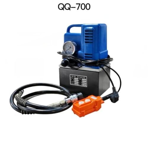 QQ-700 Portable Electric hydraulic pump Upgrade Fast speed working Foot switch High pressure piston pump Use for Cable cutter