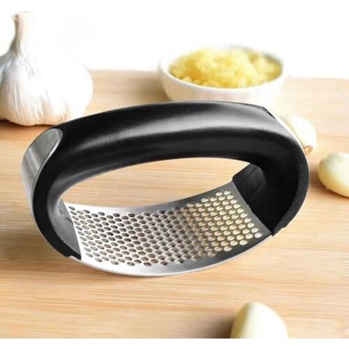 Stainless Steel Garlic Press Manual Machine Ginger Juice Machine Garlic Chopper Grinding Garlic Pepper Powder Kitchen Tools