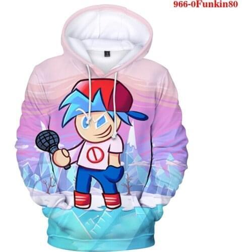 Spring Autumn Women Men Hoodies Pockets Friday Night Funkin 3d Jacket Teenager Boys Girls Hoodies Clothes Drawstring Hoody Coats