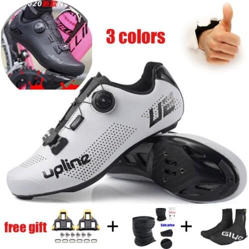 Upline Road Cycling Shoes Men Ror SPD KEO Racing Road Bike Self-Locking Shoes Adult Bicycle Sneakers Anti-slip Breathable