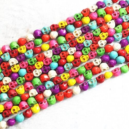 High quality multicolor calaite turquoises cute stone 11mm trendy ghost beads diy Jewelry gift making B283