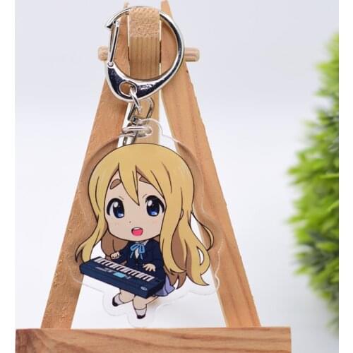 WL0916 K-ON! Keychain Acrylic Cartoon Keyring Accessories