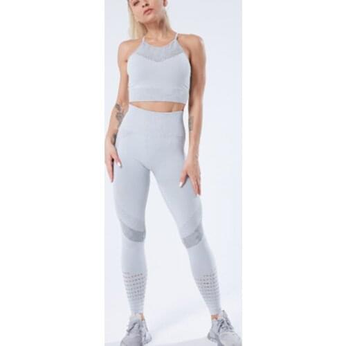 Fitness Yoga Pants for Woman Fishion Seamless Casual Slim Exercise Hollow Seamless Leggings Buttock Lifting Sports PantsSALSPOR