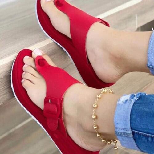 Women Wedges Sandals Summer Casual Muffin Slip on Platform Flip Flops Ladies Sandals Party Peep Toe Sandals Sandalias Mujer