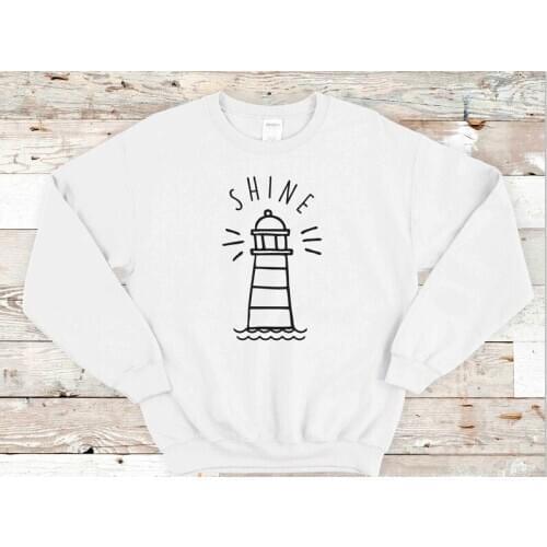 SHINE I Can't See Lady Sweatshirts Full Long Sleeve Top shirt Fashion Funny O Neck Cotton Women Pullover Drop shipping clothes