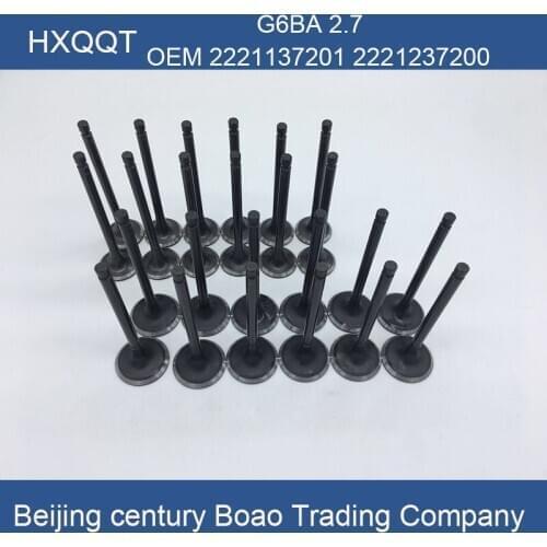 For G6BA 2.7L Engine Intake Valve EXHAUST VALVE 1set OEM 2221137201 2221237200