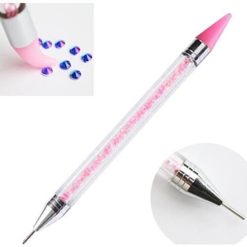 1pc Crystal Nail Beauty Drilling Tools Silicone Soft Head Pointing Pen Jewelry Making Phone Case Rhinestone DIY Office Home Tool