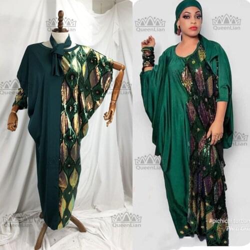 2020 New African Loose Design Cotton Long sleeve Party Dashiki Dress For Lady （YLZ3