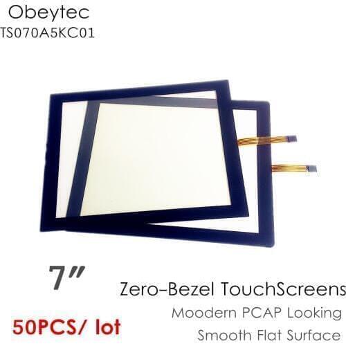 50PCS! Obeytec 7" Zero-bezel Resistiance Touch Screen, For Embeded, with a smooth Flat surface, TS070A5KC01
