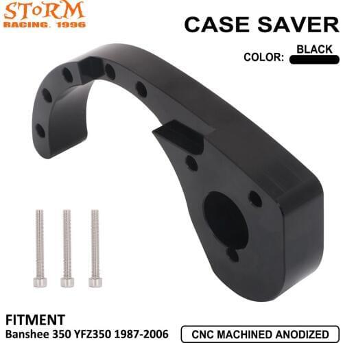 Motorcycle Aluminum CNC Engine Case Saver Guard With Mounting Hardware For Yamaha Banshee 350 YFZ350 YFZ 350 ATV 1987-2006