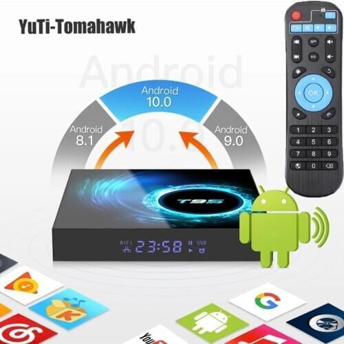 Android TV Box Android 10 T95 6K H616 Quad Core Media Player Play Store Free Fast Android Smart Tv Set Top Box PK H96max
