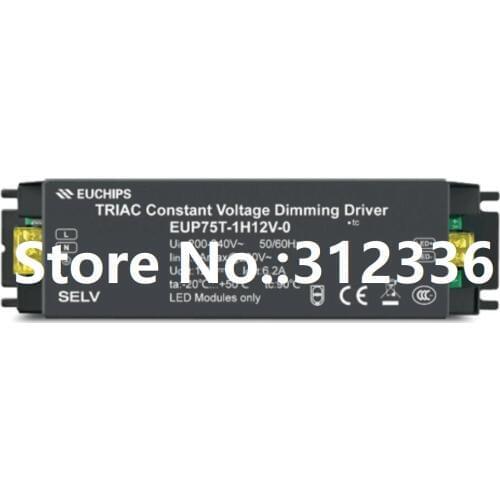 Free Shipping Power Supply EUP75T-1H12V-0 900mA dimming dimmable Constant Current LED driver Single Switch Reliability Miniature