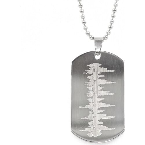 Personalized 316L Stainless Steel Gold Plated Black Color Bone Shaped Custom Engraved Dog ID Tag for Pet ID