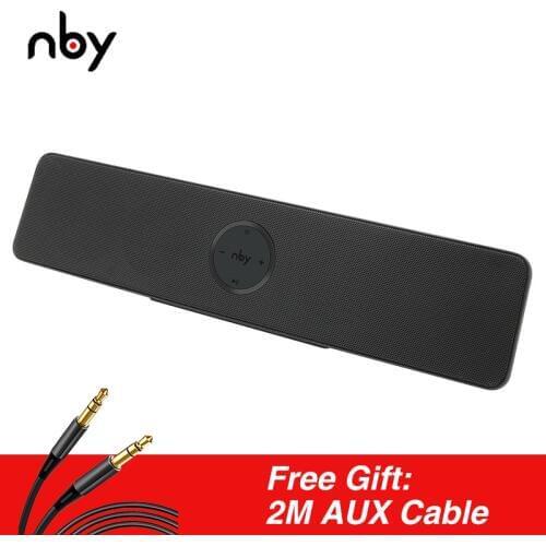 NBY 5530 Portable Bluetooth Speaker For Computer Wireless Loud speakers Bass Hifi Stereo Surround Boombox Fm Radio Support TWS