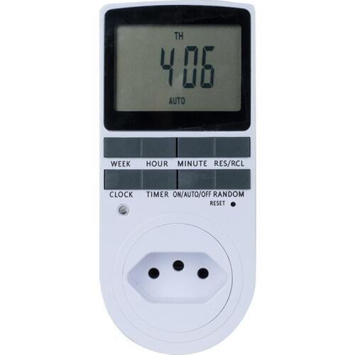 Brazilian large screen timer switch socket wholesale timer socket neutral packaging