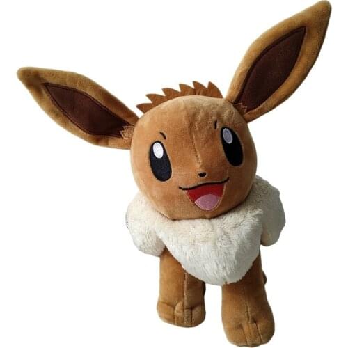 Eevee Original Pokemon Pikachu Series Plush Toy Stuffed Dolls 27cm High Quality Christmas Gifts For Children