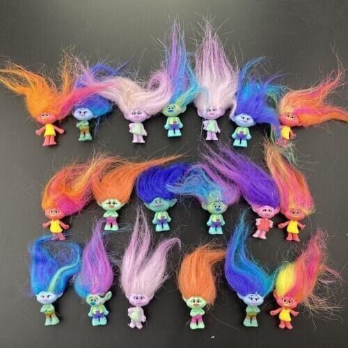 1pc Hasbro Trolls Figures Poppy Branch Action Figure Toy Set New Movie Trolls Figurine Doll Birthday Party Gift Toy