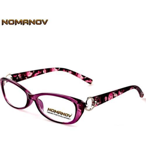 Photochromic Reading Glasses TR Ultra Light Handmade Frame Purple Flower Spectacles +1 to +4 Progressive Or Polarized Lens
