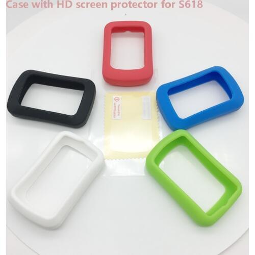 Gel Skin Case & Screen Protector Cover for IGPSPORT IGS618 GPS Computer Silicone Case for IGS618 s618 igps618