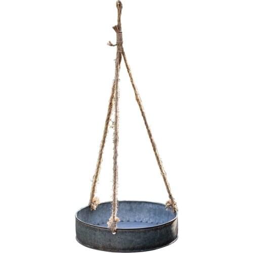 Urban Farmhouse Galvanized Zinc Finish Bird Feeder