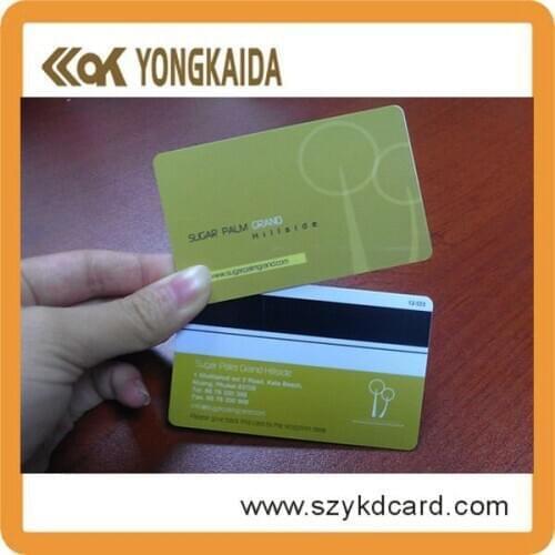 Hot sale 125khz RFID Plastic printed t5577 hi-co magnetic strip card
