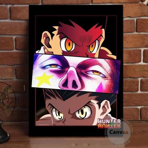 Canvas Anime HUNTER x HUNTER eyes Pictures Home Manga Decoration Paintings Poster HD Prints Wall Art Modular Living Room