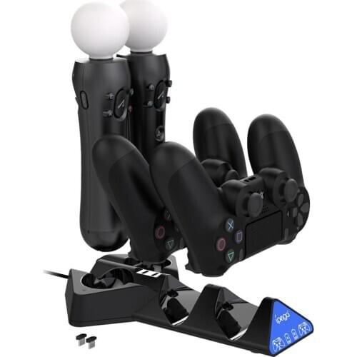 GamePad Controller Triangle Charging Dock Station Stand For PS-4 PS Move Controller Charger For PS4/PS4Move Handle