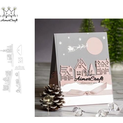 6PCS/Lot Hometown Metal Cutting Dies Scrapbooking Stencil For DIY Paper Card Decorative Embossing Die Cut Craft Dies New 2019