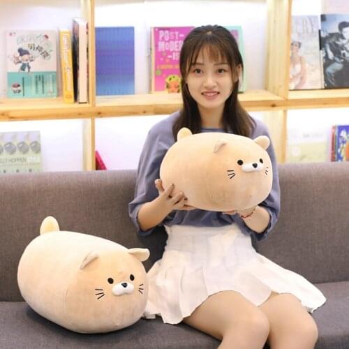 Cute Plush Cat Toy Stuffed Fat Cat Pillow Japanese Cat Soft Doll Baby Kids Toys Birthday Christmas Gift for Children