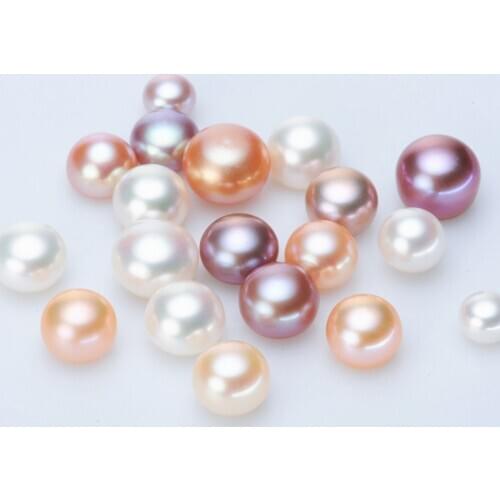5/7/10mm Multi size option about 1Pcs/lot Natural fresh water Pearls Round Beads For DIY Craft Scrapbook Decoration