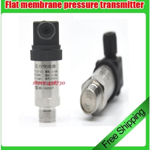 Flat membrane pressure transmitter/ 24V flush membrane pressure sensor/ Sanitary diffused silicon pressure transmitter 4-20mA