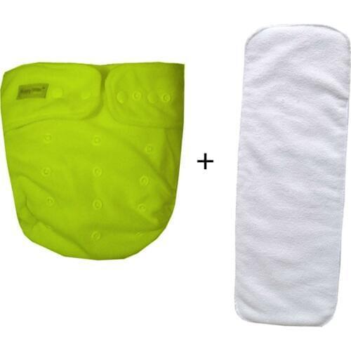 Adult diapers Can Wash Cloth Diapers Old Urine Does Not Wet diaper Pants Incontinence Waterproof (1pcs nappies+1pcs insert)