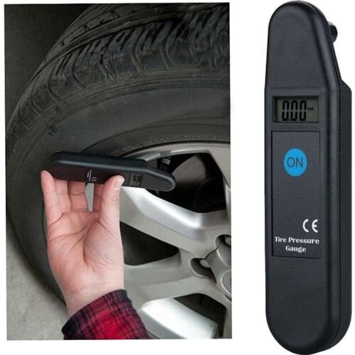 Portable Mini High Accuracy Vehicle Motor Car Tyre Air Pressure Testing Gauge Meter LCD Digital Display Auto Test Tool