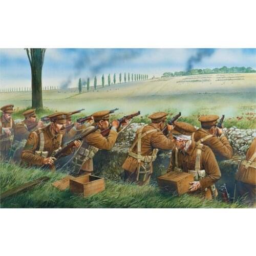 Living room home wall decoration fabric poster Painting art soldiers infantry the the British infantry brigade bee leads fire