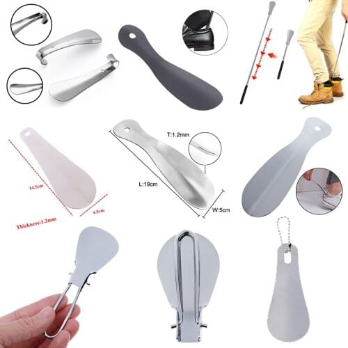 1pc Spoon Shoehorn Professional Shoehorn 14.5cm Stainless Steel Metal Shoe Horn Shoes Lifter Tool