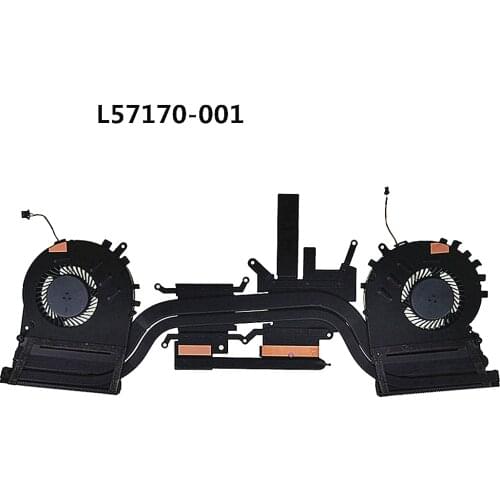 Laptop CPU/GPU cooling Radiator Heatsink&Fan for HP OMEN 5 PLUS 15-DK 15-dk0019TX 15-DK0021TX TPN-C141 L57170-001 L57171-001