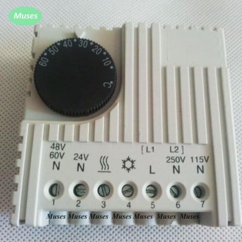 Adjust range +5 to +60 degree Electronic Thermostat with din rail SK3110 used with Controlling Fan Filter,Heater And Exchanger