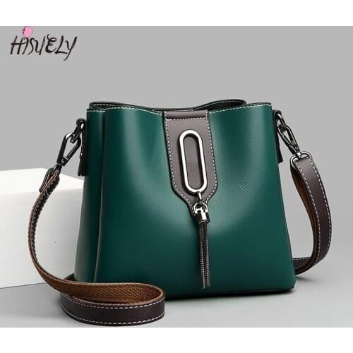 Luxury Designer Tassels Women Bucket Bags 2021 New Small Handbags PU Leather Shoulder Bag Lady France CrossBody Bag Bolsos
