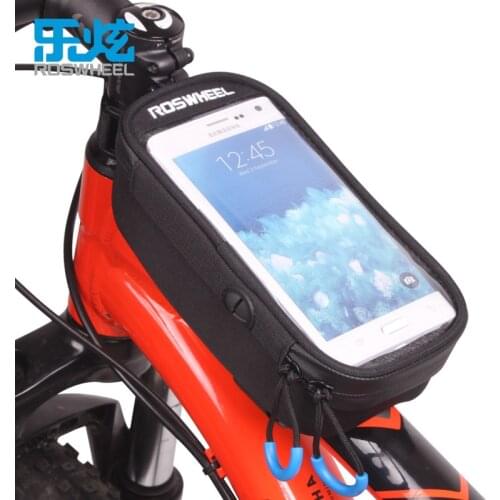 ROSWHEEL bicycle bike phone bag front frame top tube cycling bags accessories for 5.5 inch Phone