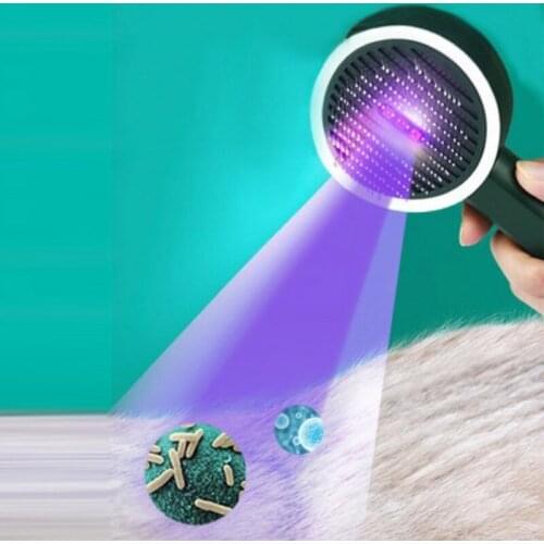 Pet Hair Remover Insect Removal Cat Brush Floating Hair Massage Dog Brush UV Sterilization Dogs Grooming Pet Supplies