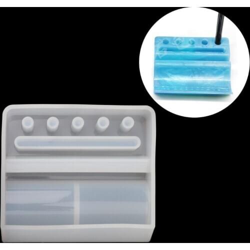 Silicone Mold Card Storage Pen Holder Ashtray Epoxy Resin Mold Jewelry Making X7YC