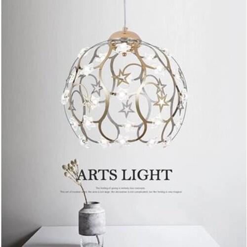 Modern minimalist personality conductive Nordic chandelier restaurant bar chandelier bedroom lamp aisle clothing store lamps