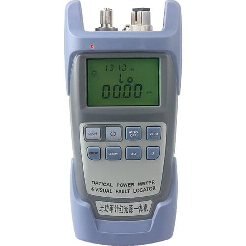 All-IN-ONE Fiber optical power meter -70 to +10dBm 10km Fiber Optic Cable Tester Visual Fault Locator FTTH Tester Tool