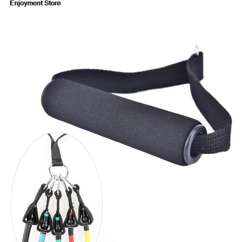 1Pcs Yoga Pull Rope Fitness Resistance Bands Tube with Foam Handles for Gym Training Exercise Workout Body Building