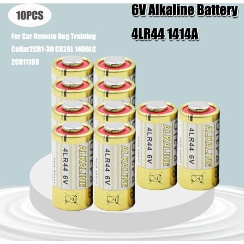 10PCS 6V 4LR44 150mAh Dry Alkaline Battery Primary Cell GP476 K28 V28 PX28AB L1325 1414A V4034PX PX28L K28L For Security Alarms