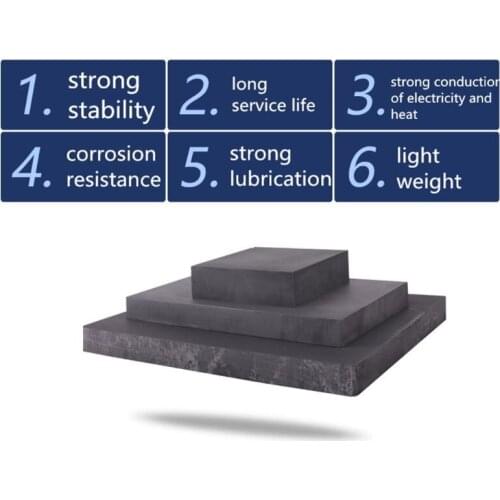 2pcs High Pure Carbon Graphite Sheet 100×100×2mm Electrode Plate Anode Panel Mould DIY Use