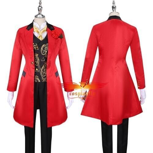 Anime Twisted-Wonderland Alice in Wonderland Riddle Rosehearts Cosplay Costume Outfits for Men Women Jacket Pants Vest Halloween