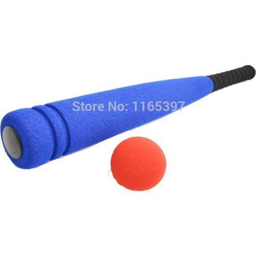 Free ship 2 sets soft rubber foam baseball game kids children teenage adult PE physical training team sports activity game toy