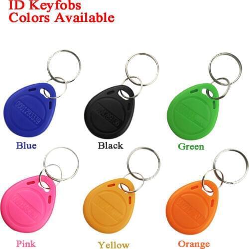 100pcs IC Keychain Keyfobs Key tag TK4100 FM1108 125KHZ 13.56MHz Intercom key Token Employee attendance Access Card Car parking